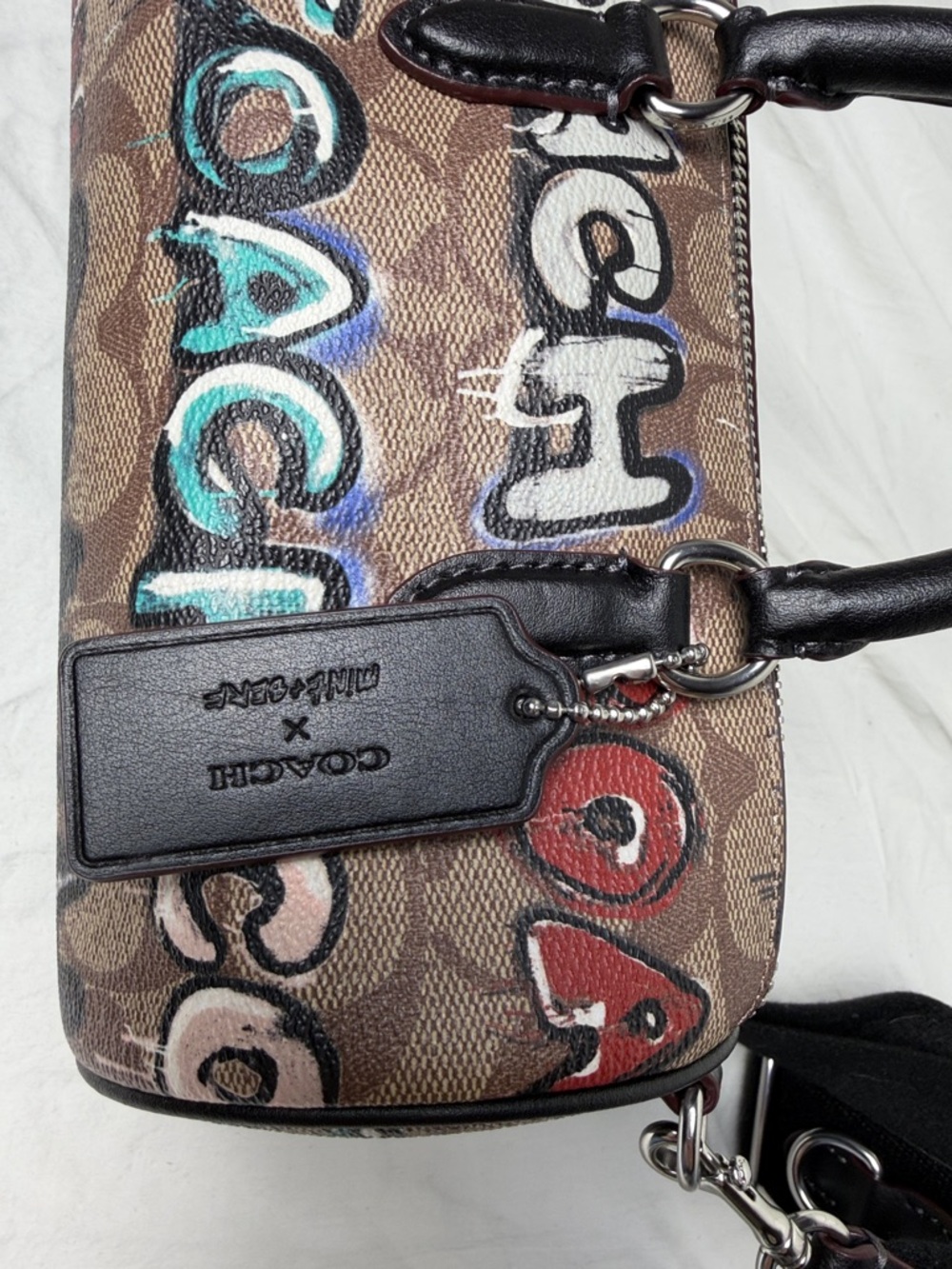 Coach x Mint + Serf Graffiti Mini Satchel Crossbody – Rare Collab 🎨 - Picture 10 of 13